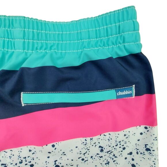 Chubbies Swim Shorts Mens Large White 7" Inseam Mesh Lined Summer Beach Outdoor - Picture 6 of 11